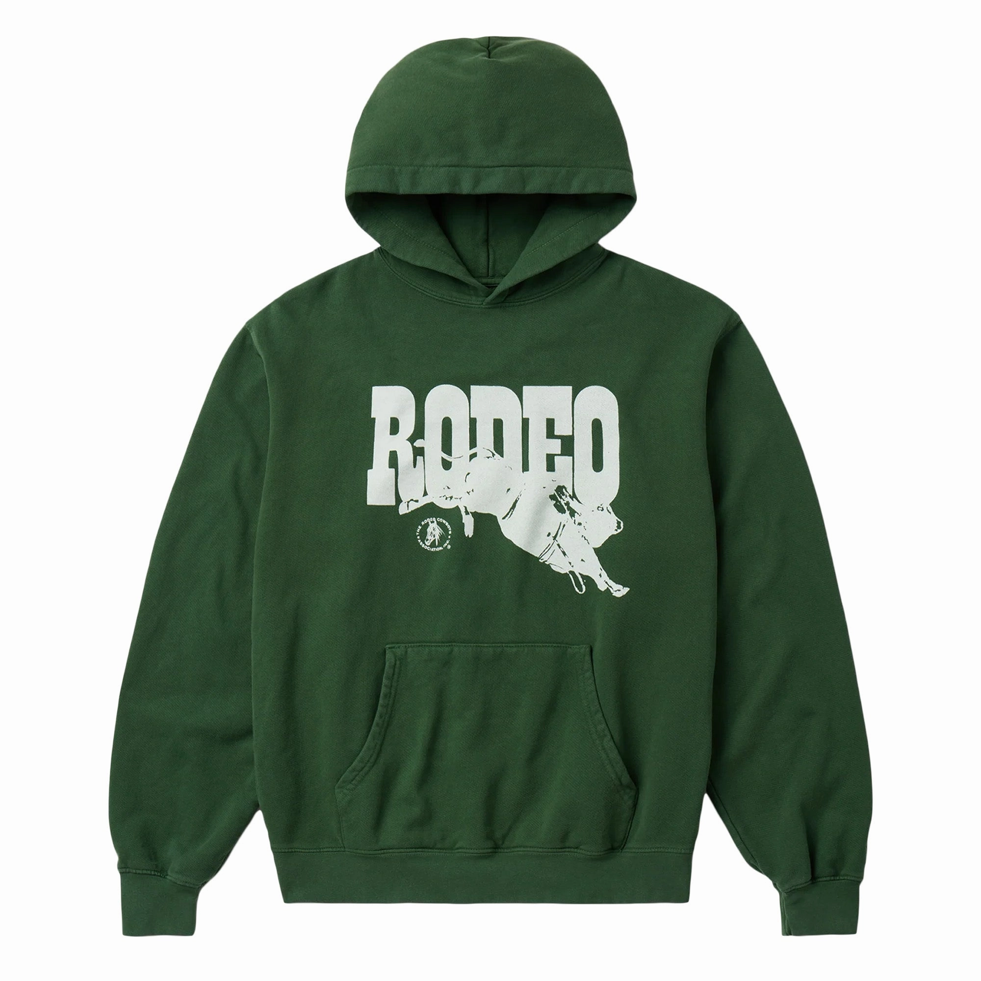 Warm Layers Organic Ease One Of These Days Go Rodeo Hoodie Forest Green'