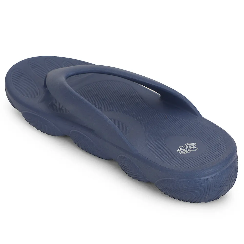 5K runs A-HA Navy Blue Casual Slipper For Men BEACHLITEM By Liberty