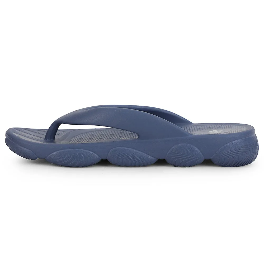 Soft Cushioning A-HA Navy Blue Casual Slipper For Men BEACHLITEM By Liberty