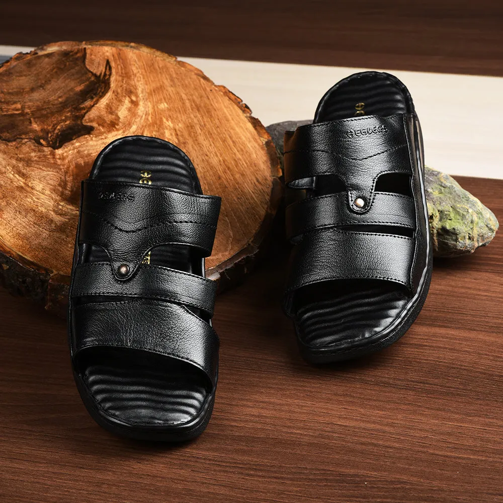 Healers By Liberty Men 2191-50 Black Casual Slippers polyester - upper shoes