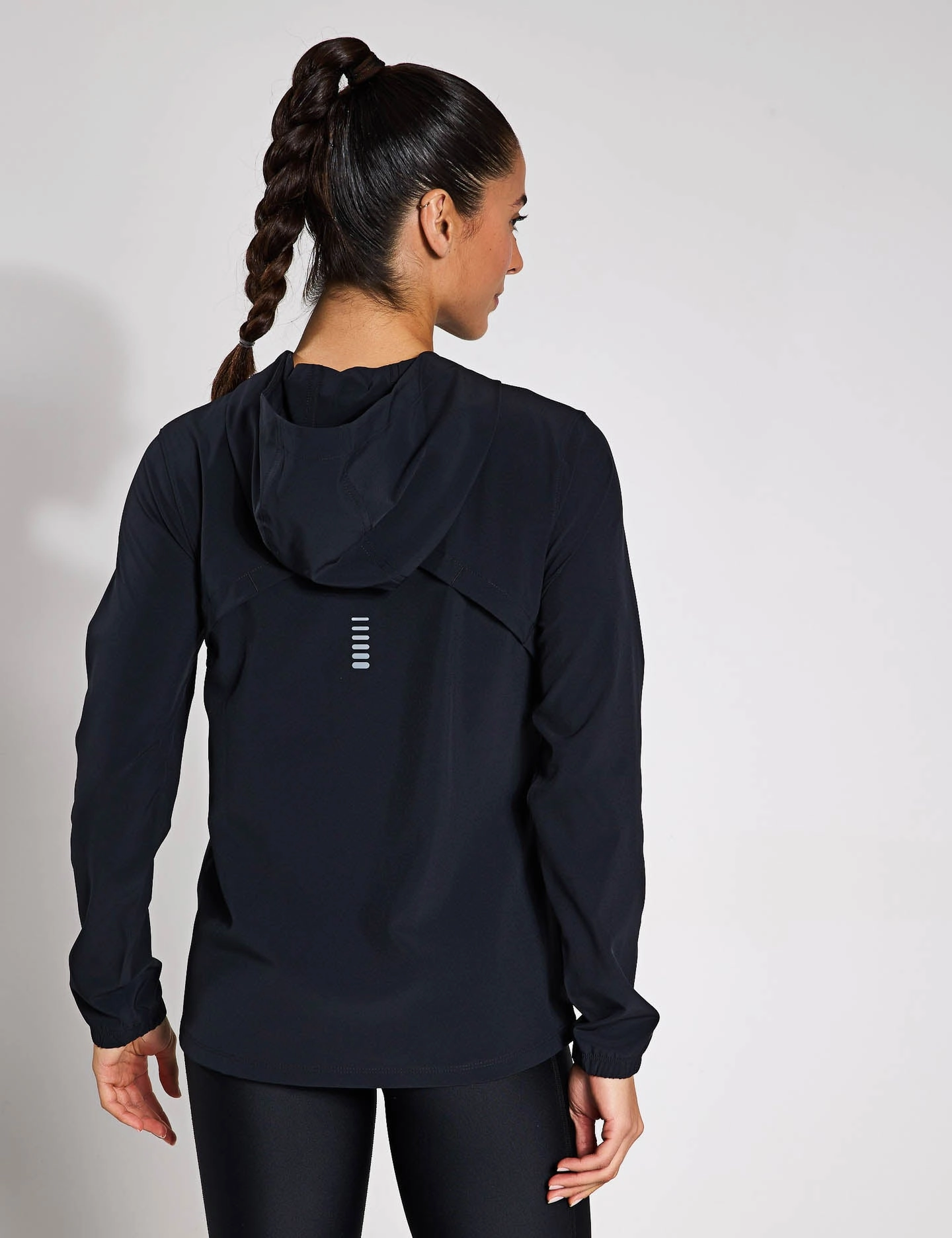 OutRun The Storm Jacket - Black/Reflective Reflective Bands Insulated Design