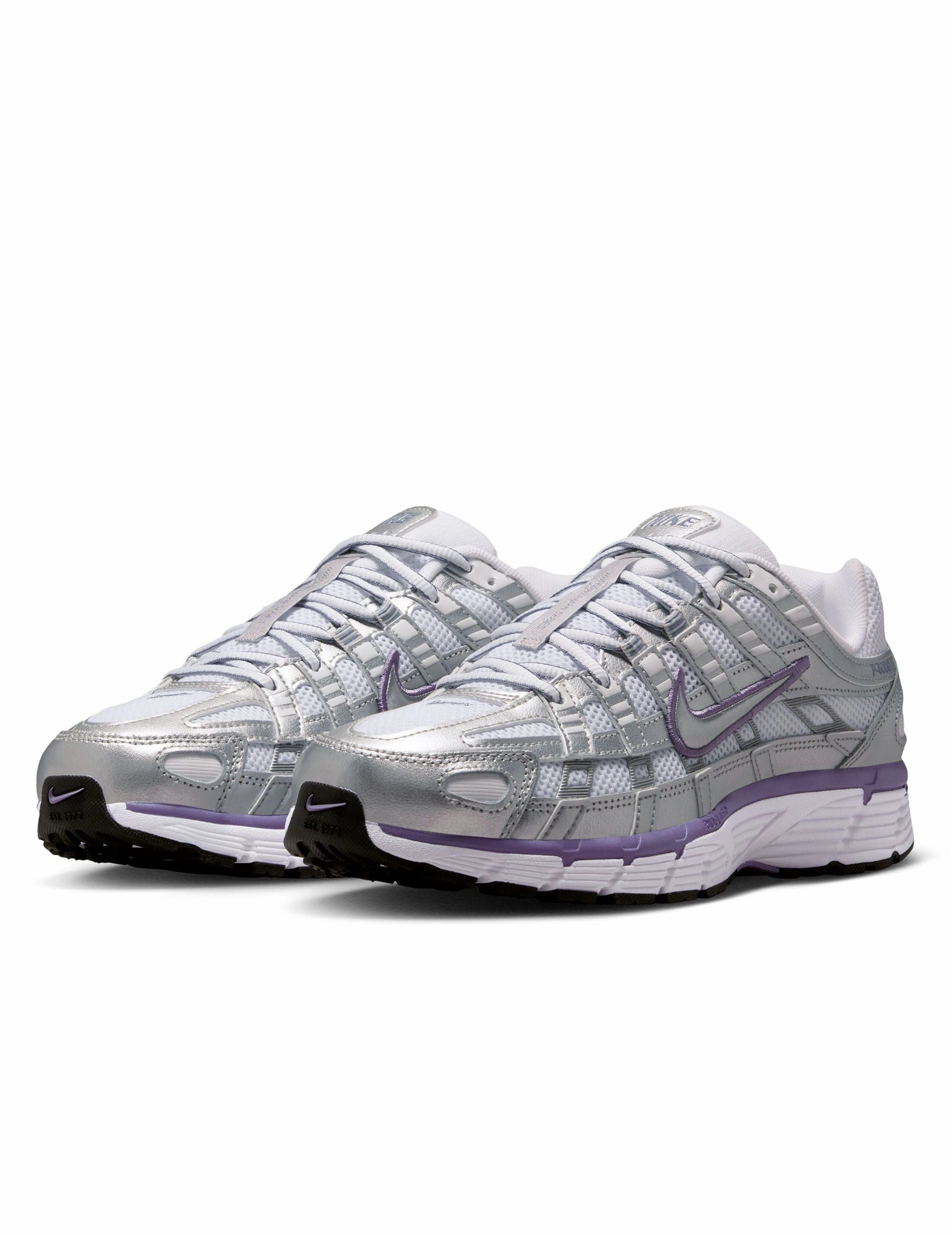 P-6000 Shoes - Metallic Silver/World Indigo/White/Black Track and field supply