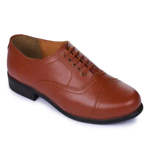 Fortune Tan Classic Oxford Shoes For Men 7168-03 By Liberty zipper closure shoes