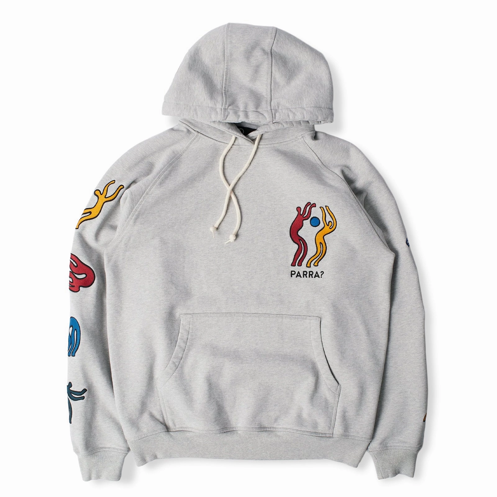 Parra La Chambre Nuit Hoodie 'Heather Grey' Street Light