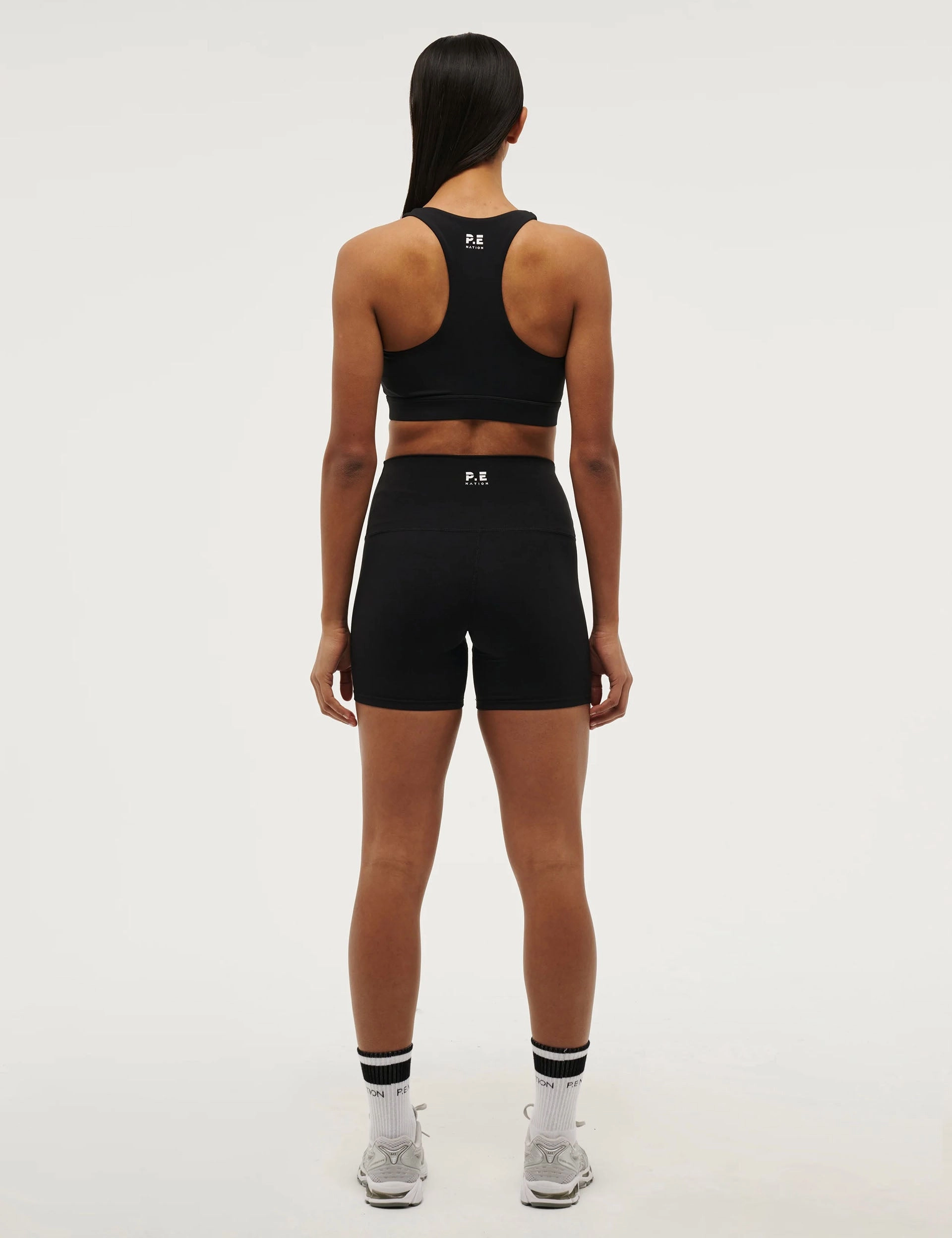 Recycled Elastic Trim Sports use Frequency 5" Bike Short - Black