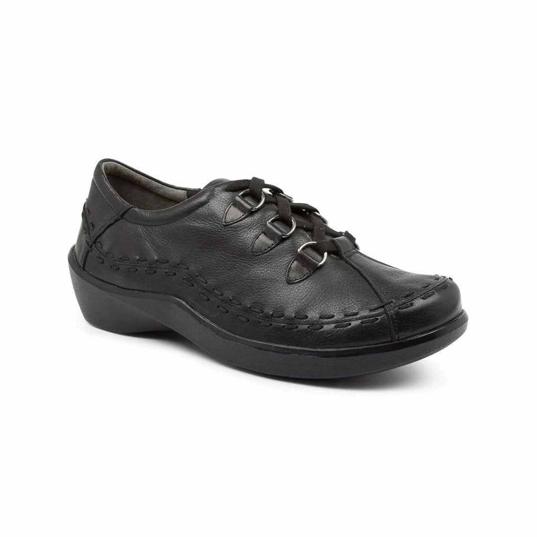 StainlessZippers Ziera Shoes Women's Allsorts Comfort Lace-Up - Black