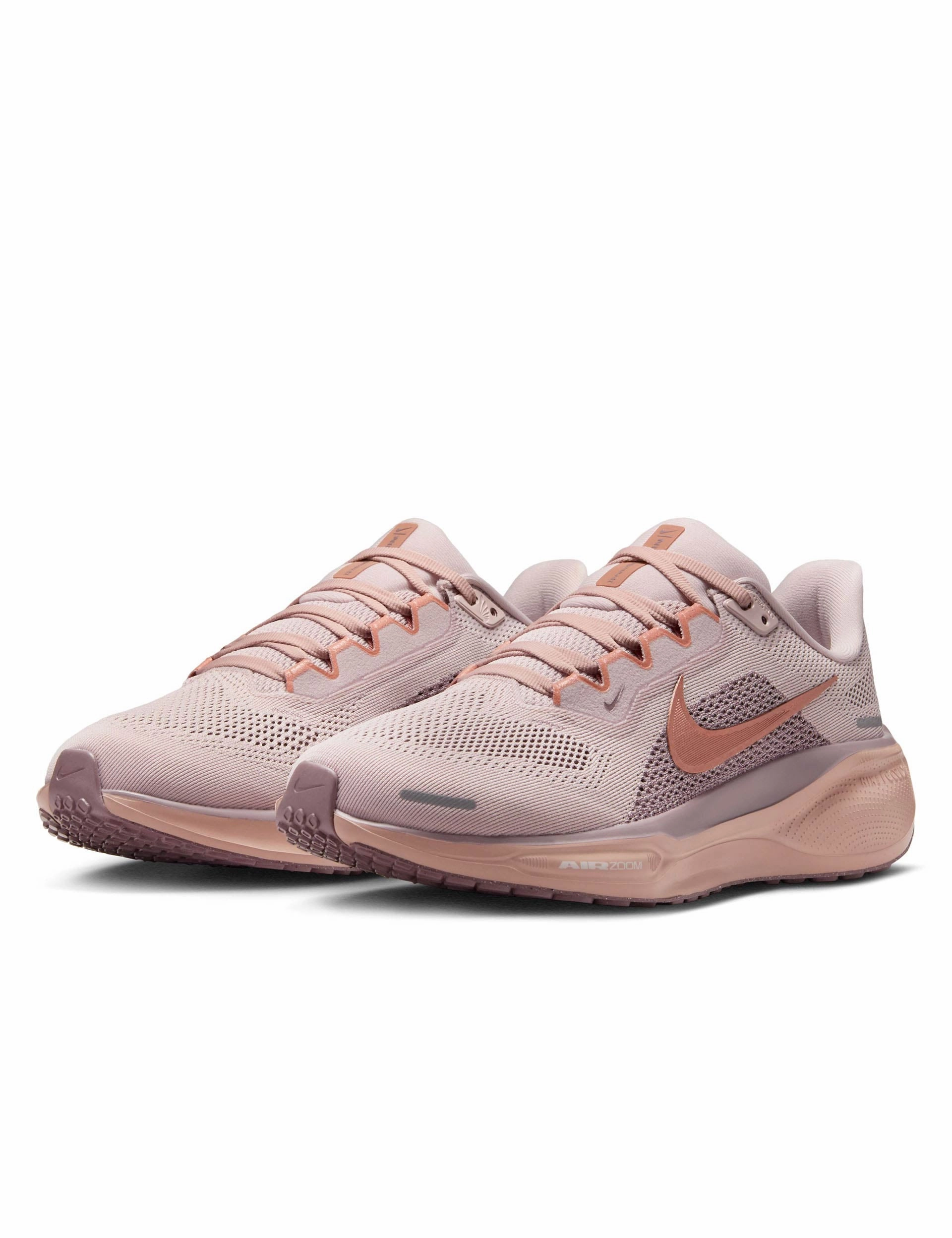 Pegasus 41 Shoes - Silt Red/Metallic Rose Gold/Particle Pink EVA Foam Midsole