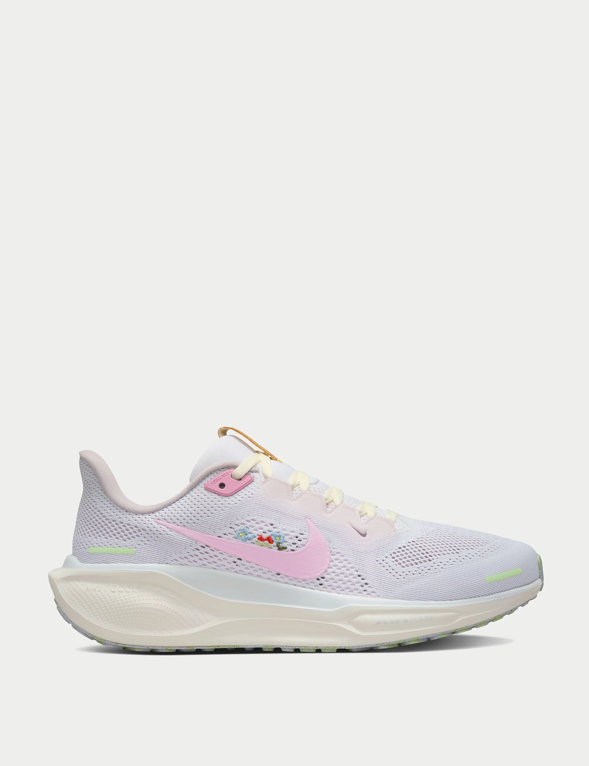 Natural Flexibility solid - color shoes Pegasus 41 Shoes - White/Pink Foam/Sail/Football Grey