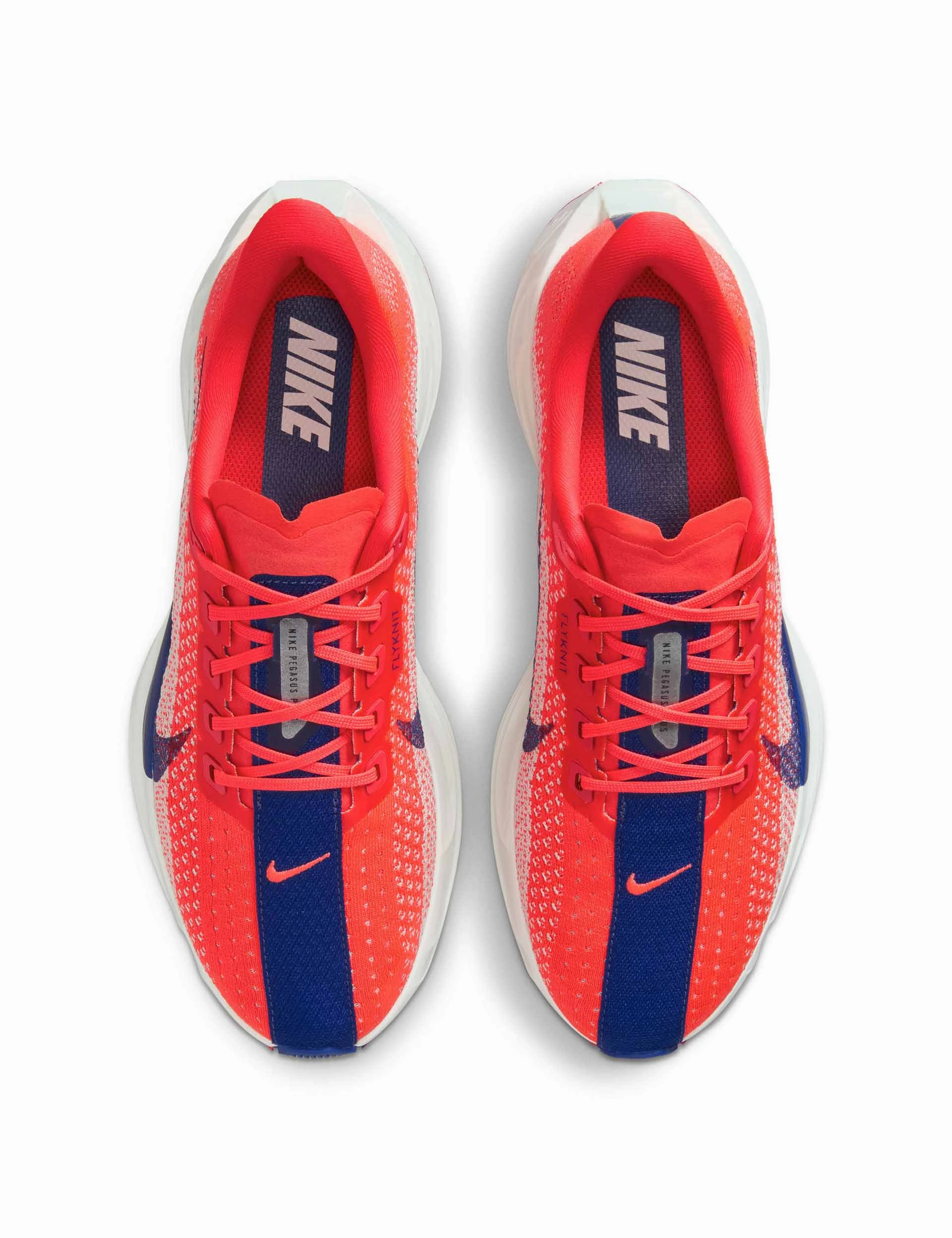 humid - weather shoes sprinter's shoe preference Pegasus Plus Shoes - Bright Crimson/Deep Royal Blue/Silt Red