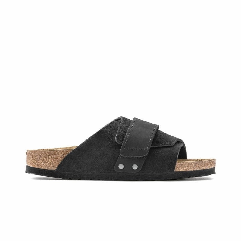 Flatlock stitching Birkenstock Kyoto - Black Suede