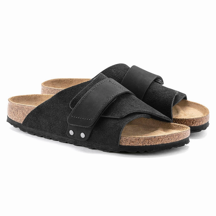 Basic Wardrobe Fashionable Look Birkenstock Kyoto - Black Suede