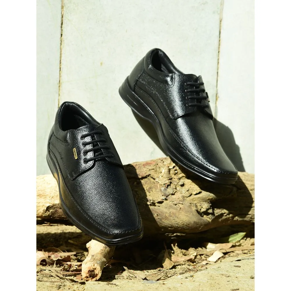 Lightweight Flexibility Heart - rate - monitor - enabled Fortune by Liberty Men LOM-602 Black Formal Lacing Derby Shoes