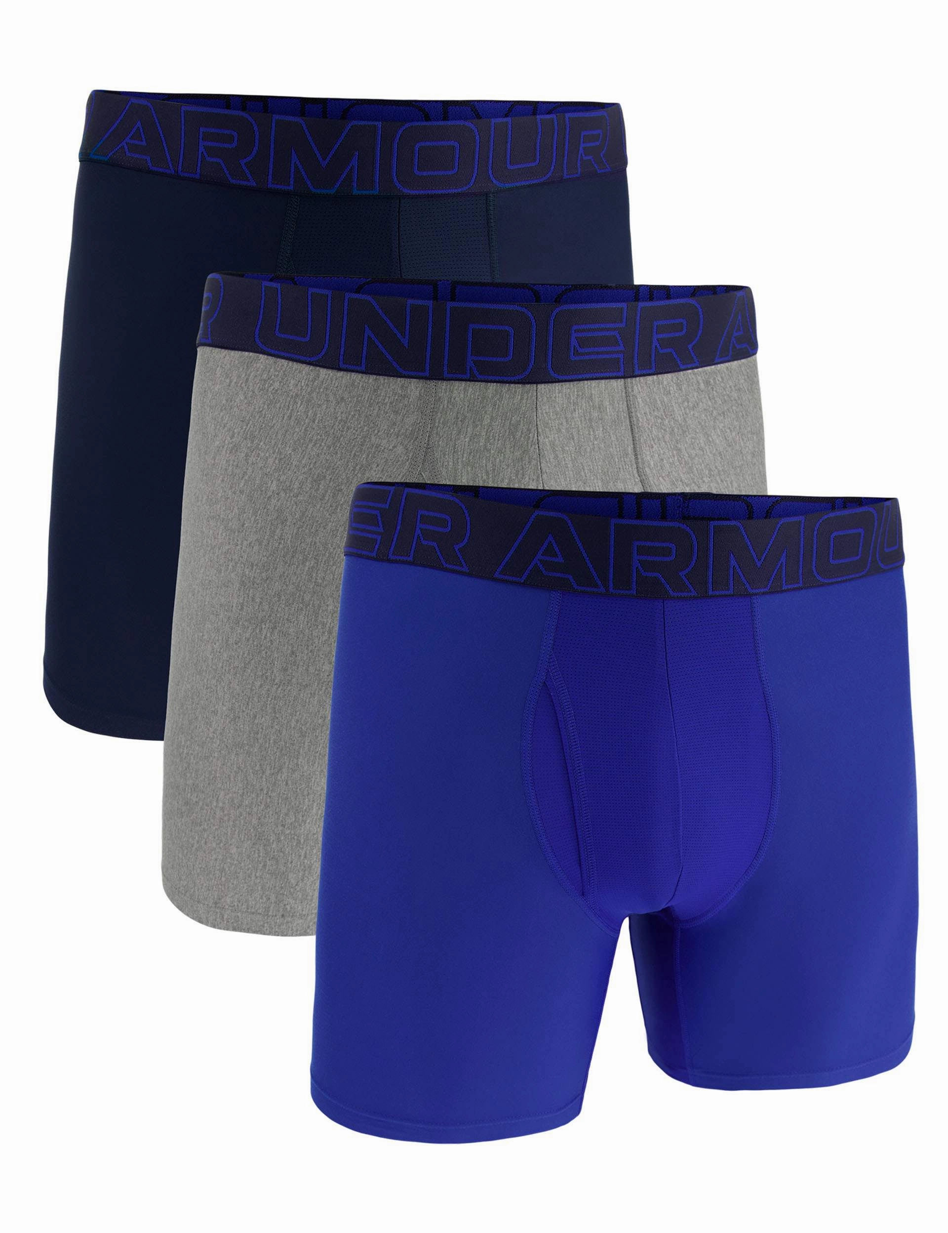 Sport Glow Performance Cotton- Solid 6?? 3Pk - Air Force Blue/Black