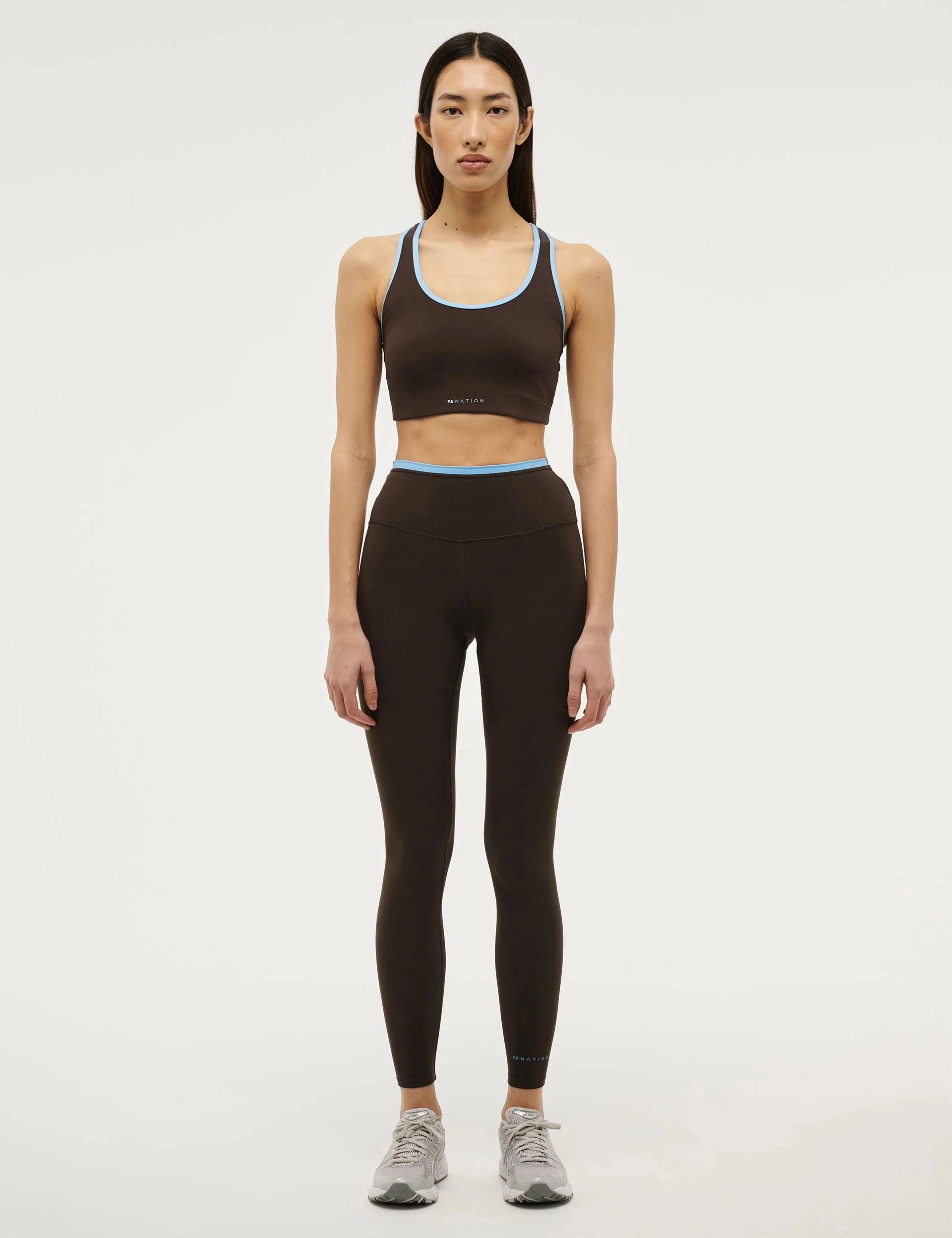 Laser Cut Edges Stellar Sports Bra - Coffee