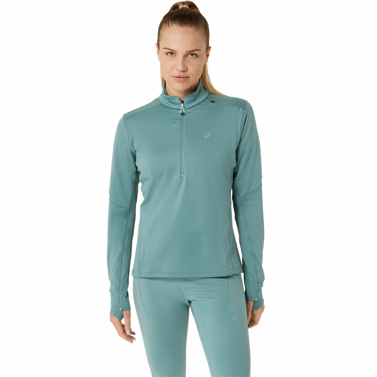 Asics Road Winter 1/2 Zip Mid Layer Universal Clasp Mechanism Love Core