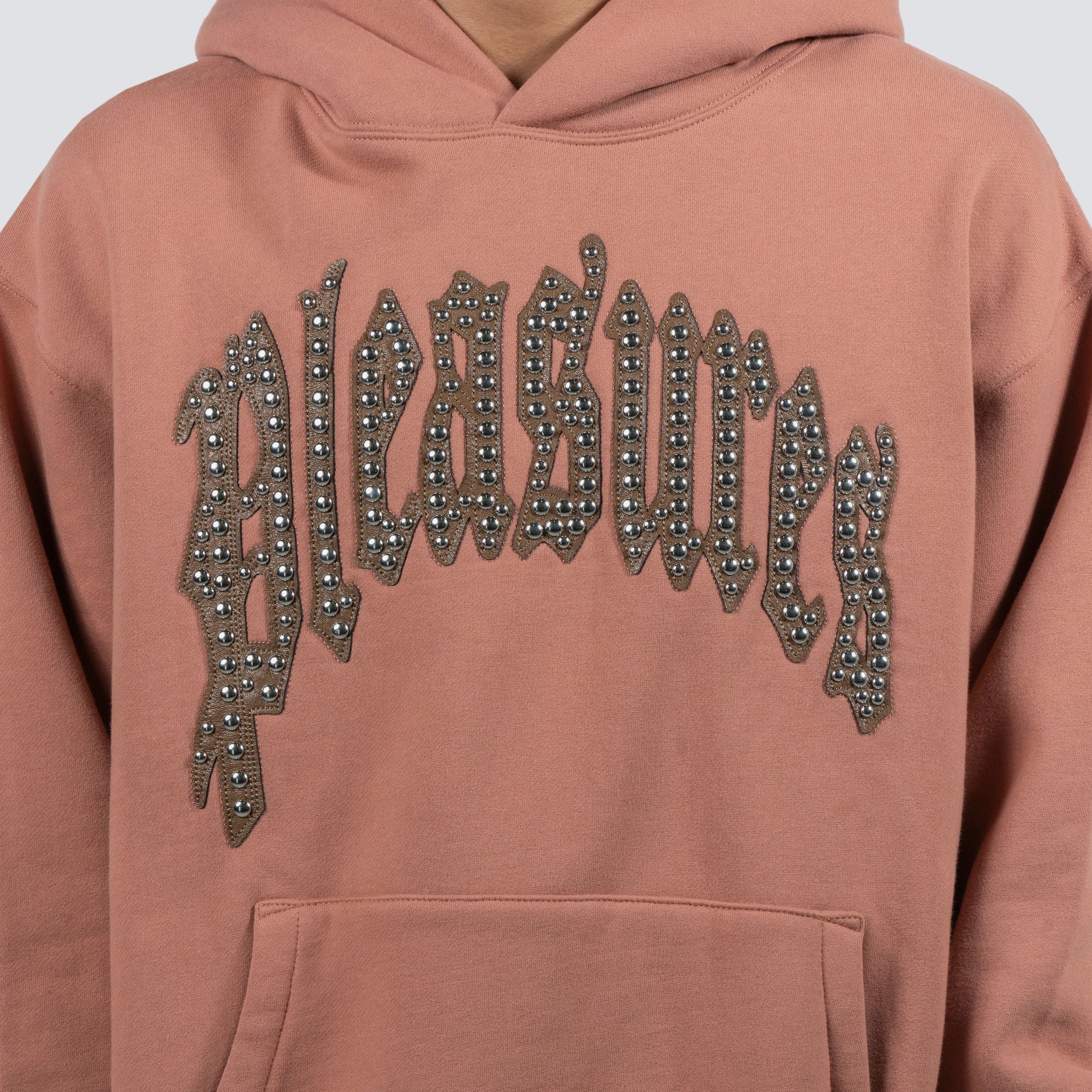 Semi Formal Fashion Design Pleasures Twitch Studded Hoodie 'Clay'