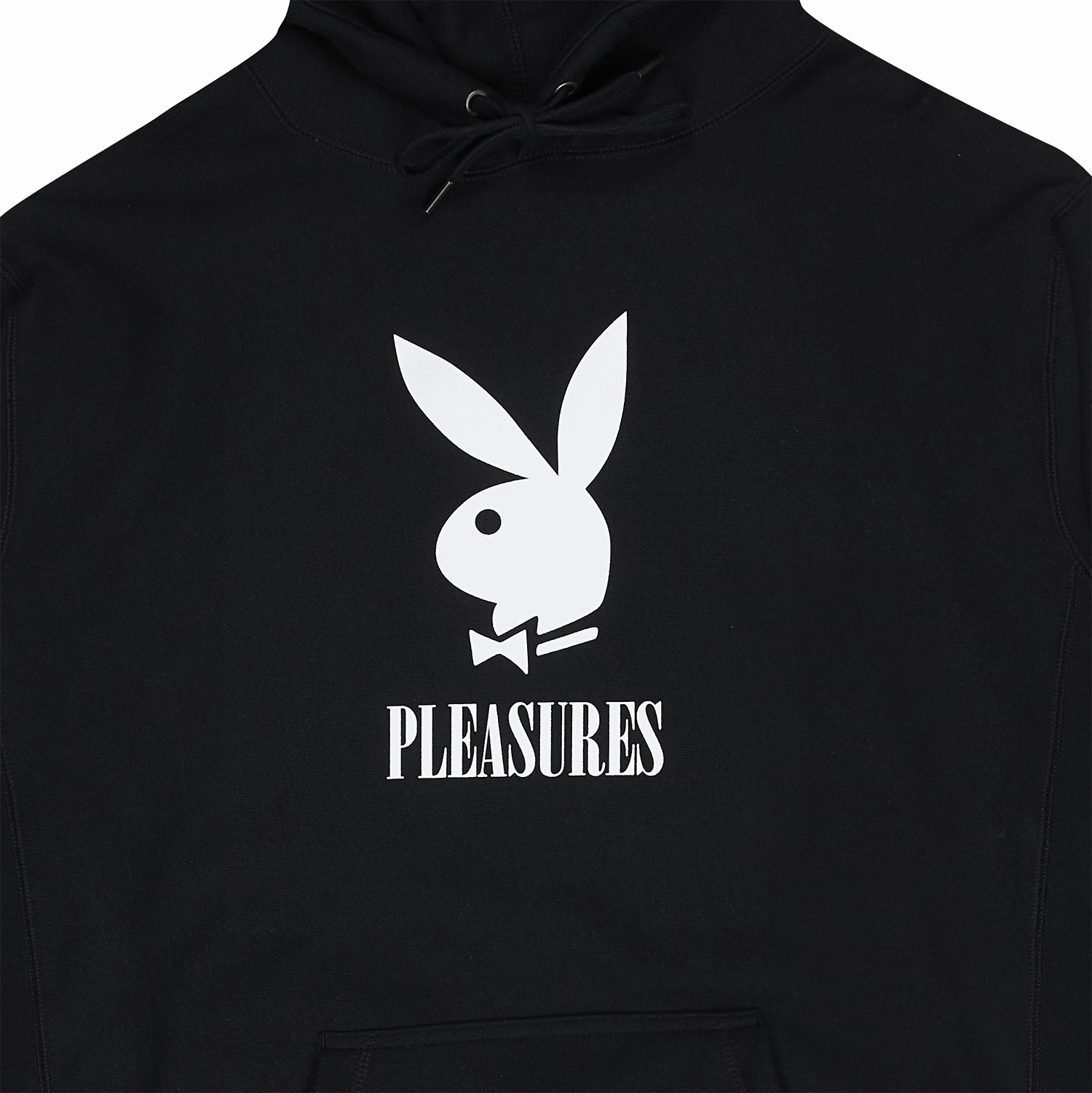 Rib Knit Hem 3D Sculpted Hood Pleasures x Playboy Play Hoodie