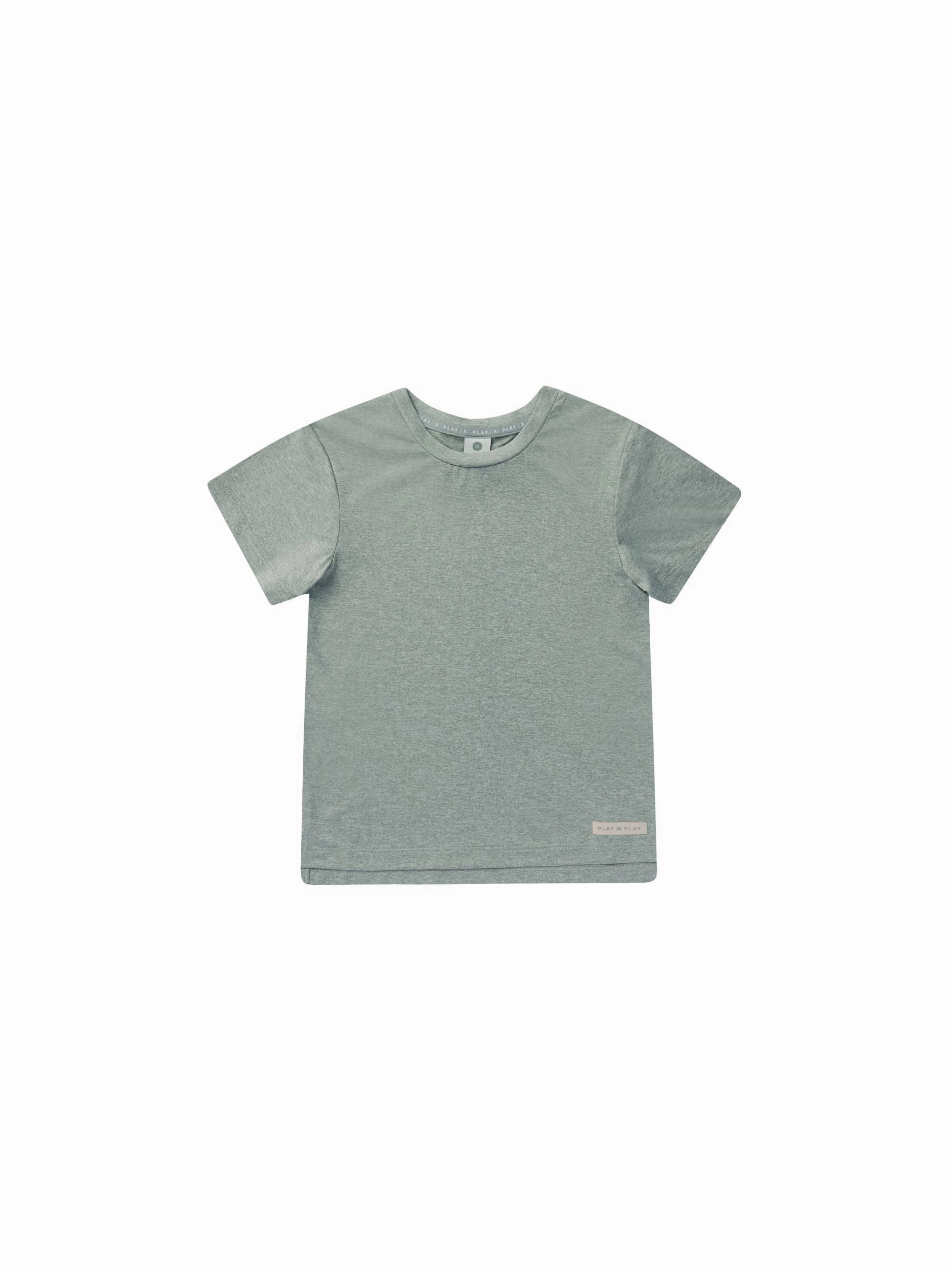 Sweet Elementary school kids' outfits Rylee & Cru Cove Essential Tee - Heathered Aqua