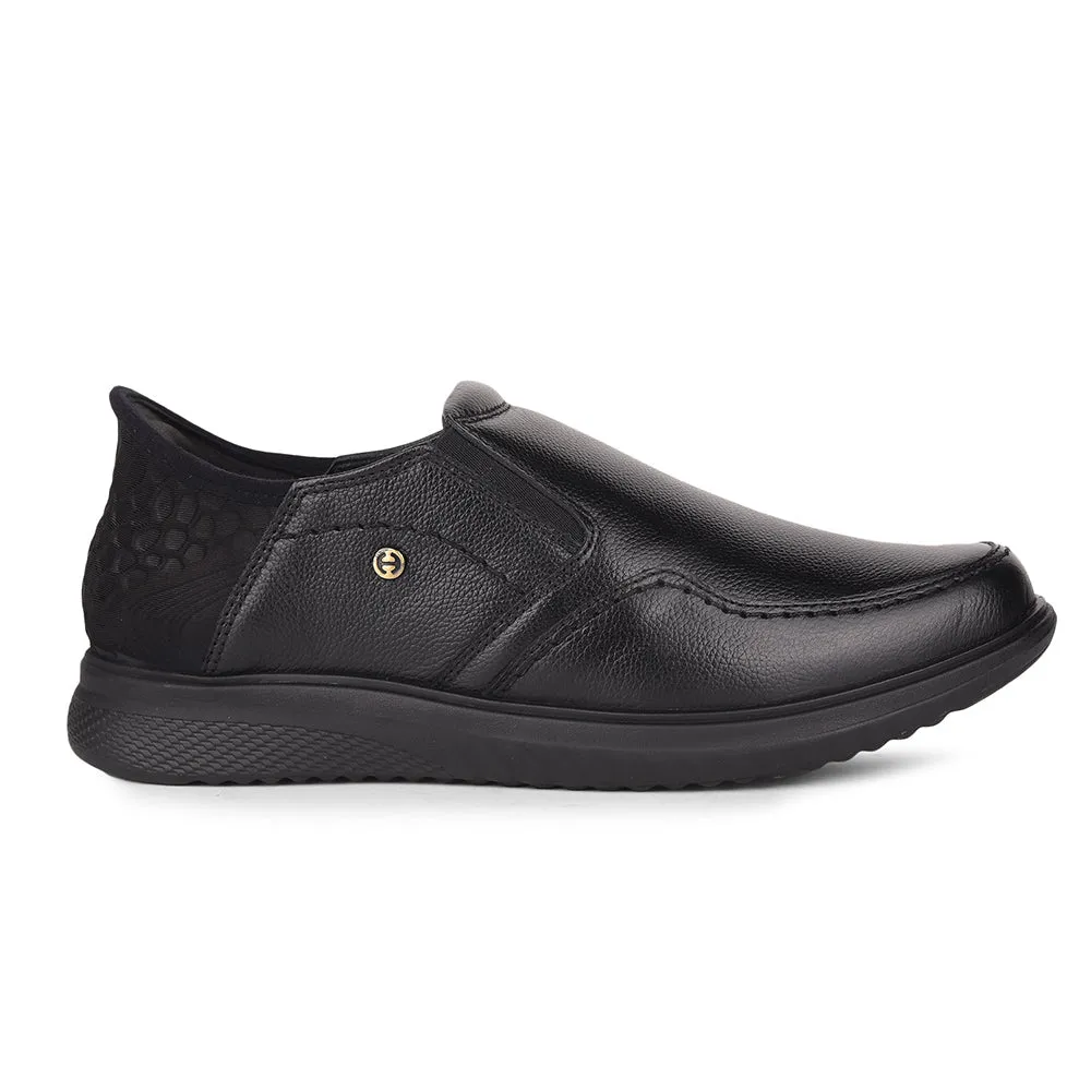 Healers Black Formal Mocassin Shoes For Men UVI-25 By Liberty aluminum - reinforced shoes retirement - themed running shoes