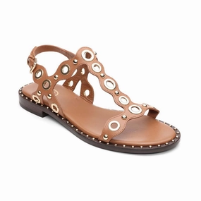 Enhanced Toe Protection Hyper Elastic Midsole Pop Grommet Embellished Flat Sandal