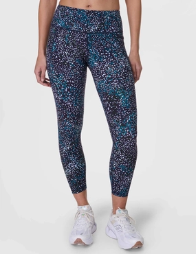 Sport Ease Power 7/8 Gym Leggings - Blue Aurora Print