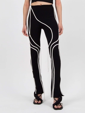 Planet Glow Breezy Fit Ottolinger Strappy Leggings 'Black'