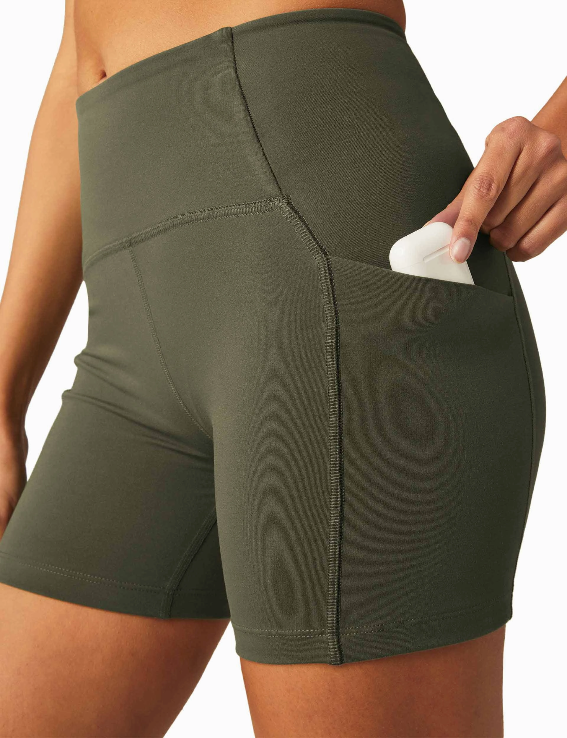 POWERBEYOND Strive Pocket Biker Short - Modern Olive Holiday Gift