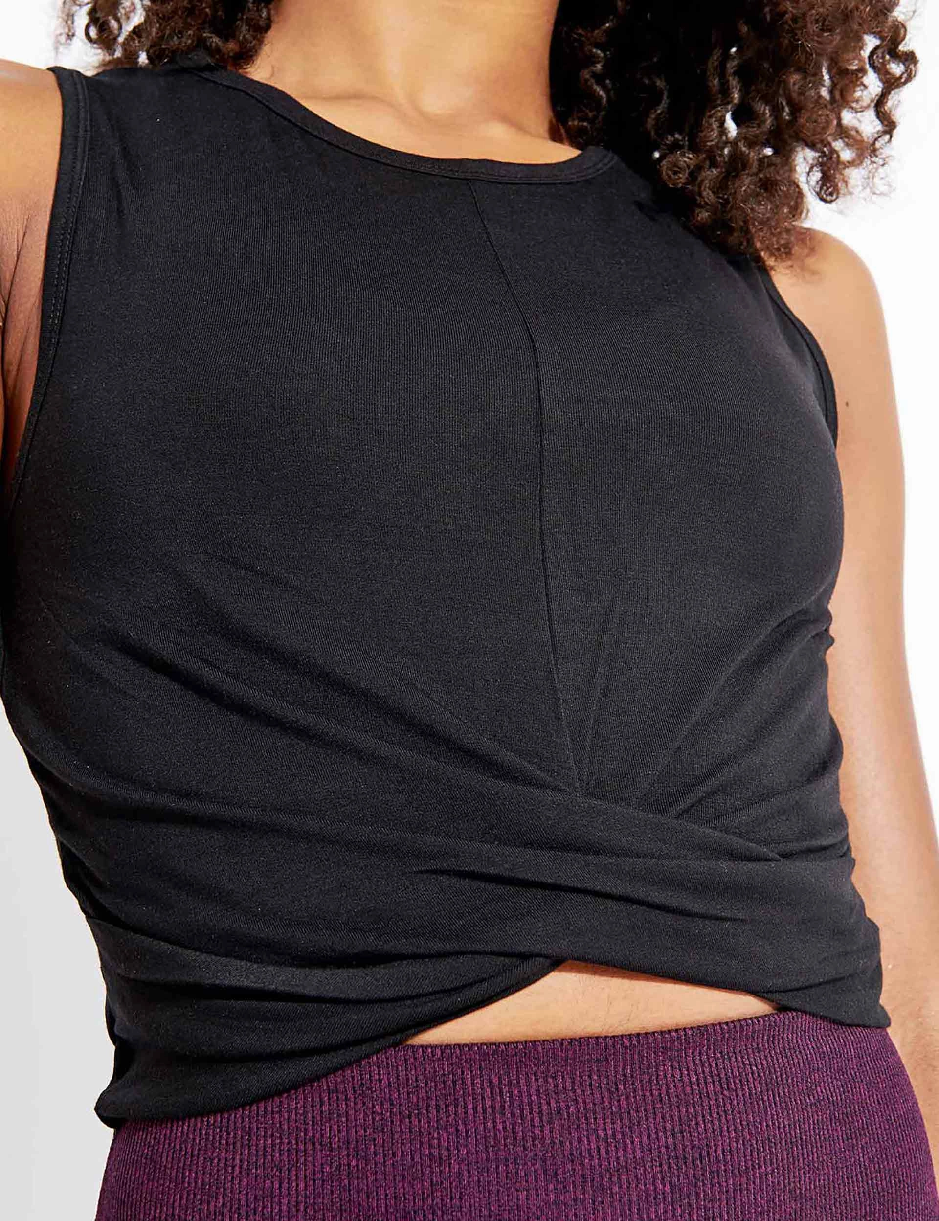 Cover Tank - Black Non Slip Inner Layer Cross Back Ventilation Design