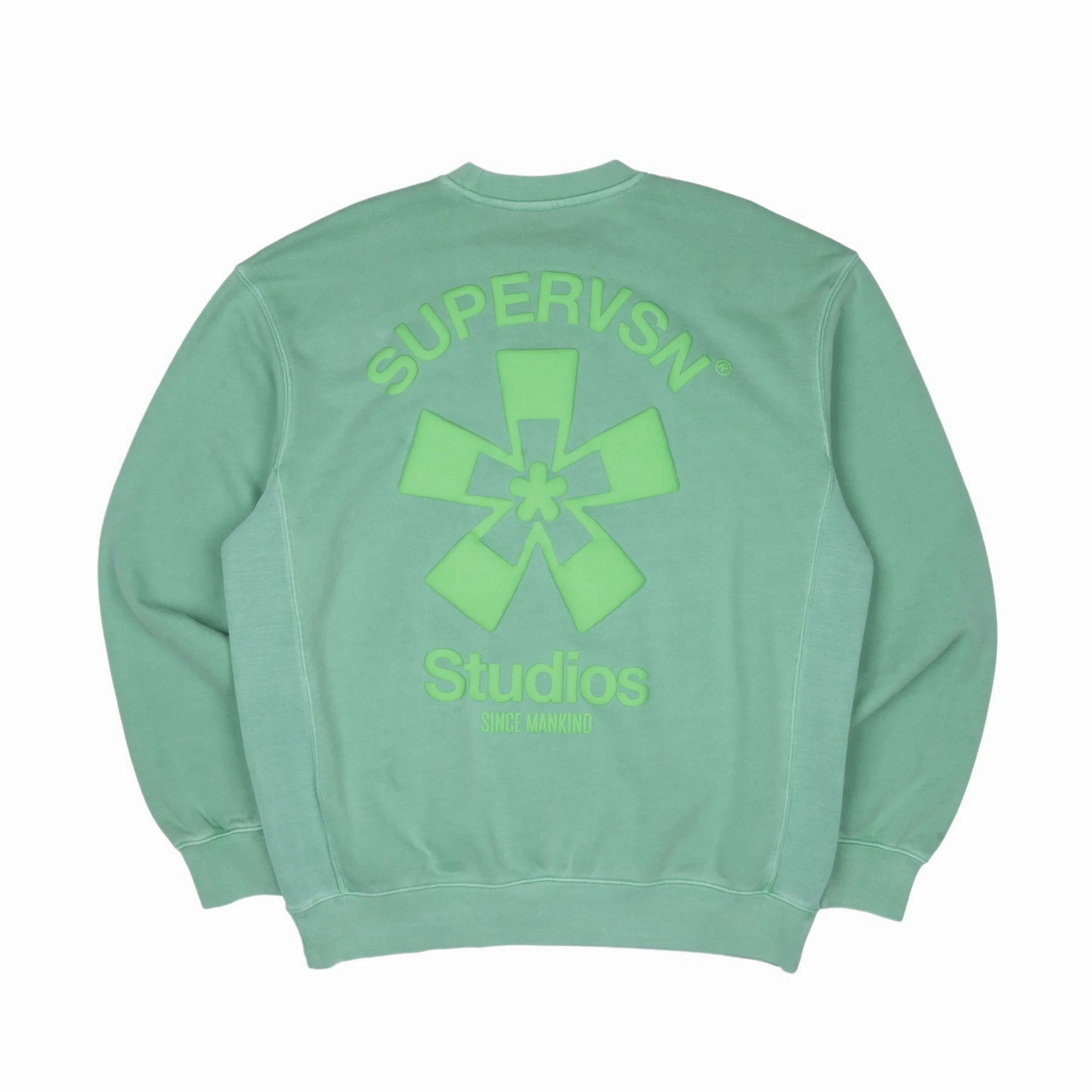 Winter Style Layer Light Supervsn Studio Starburst Crewneck 'Green'