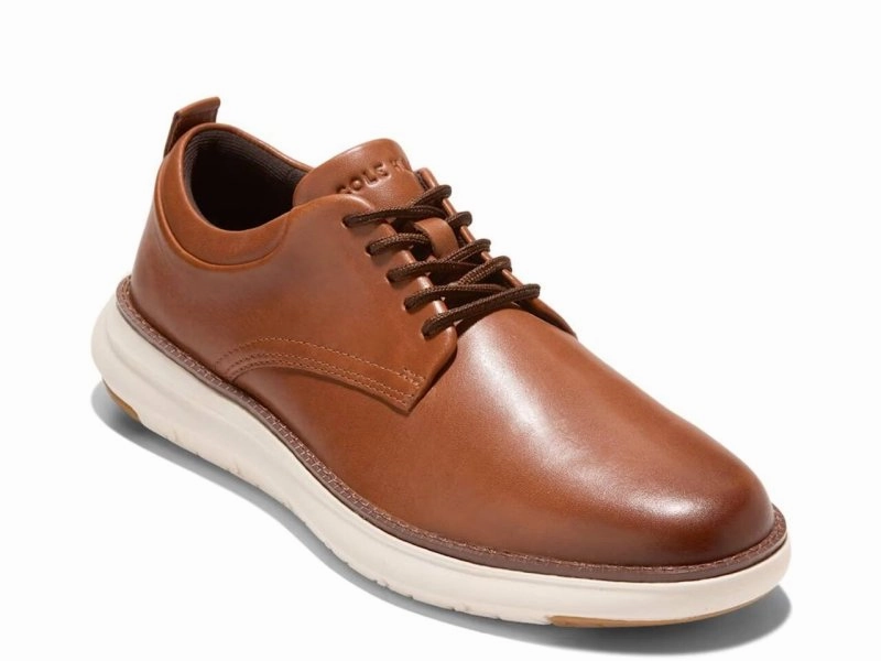 Flexible Fabric Blend Fearless Mode Cole Haan Men's Grand Remix - British Tan/Ivory