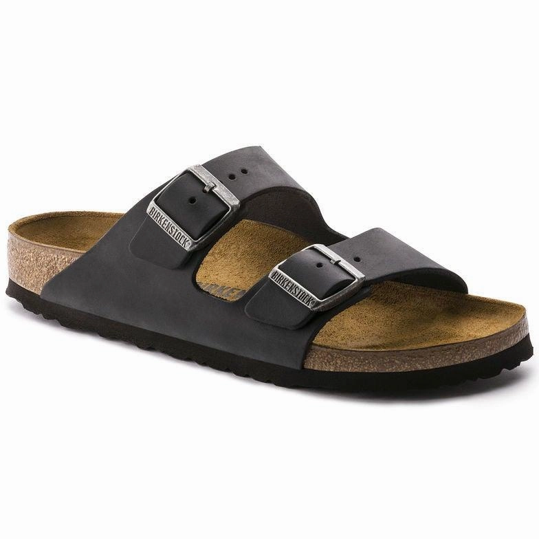 NonRestrictive Design Ice Fit Birkenstock Arizona - Black Oiled Leather