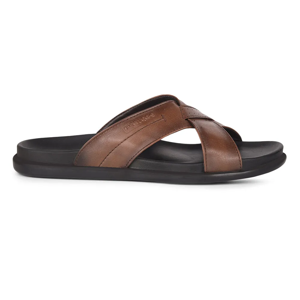 professional - recommended mountain running gear Healers Casual Tan Slippers For Men LEEKS-2 By Liberty