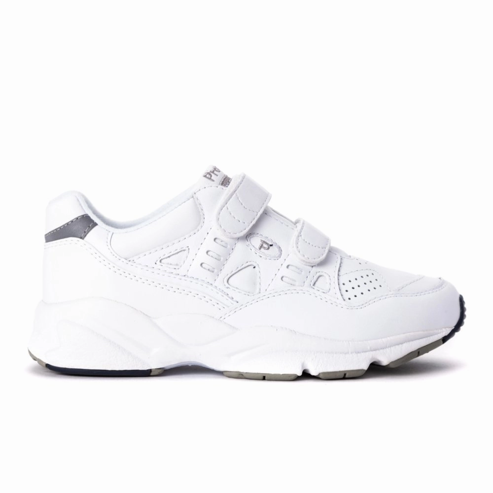 Propet Women's Stability Walker Strap - White Light Pants