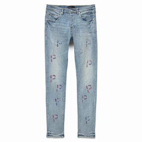 NonRestrictive Movement Purple Brand Light Indigo Embroidery Punch