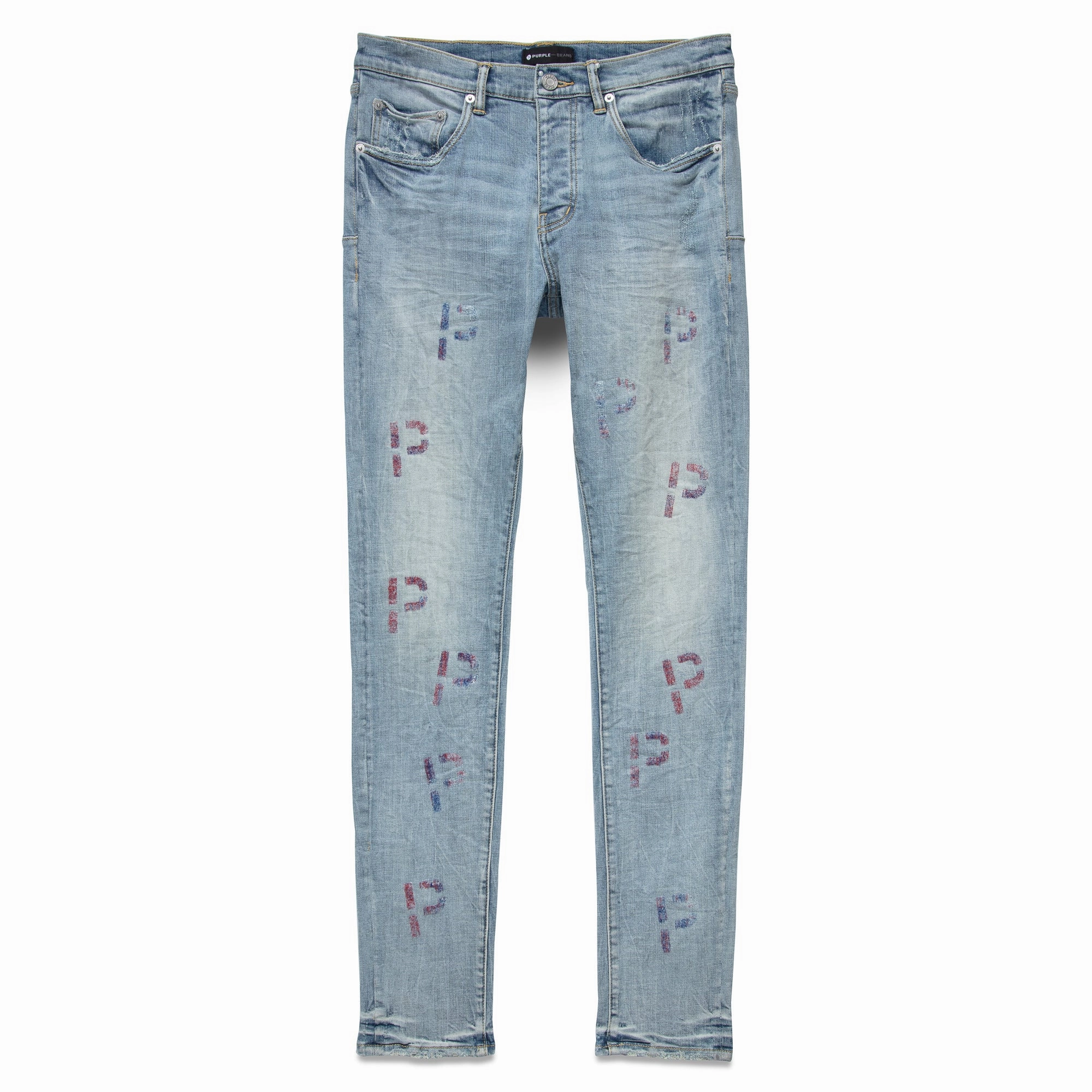 NonRestrictive Movement Purple Brand Light Indigo Embroidery Punch