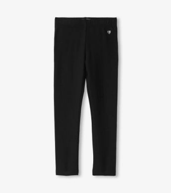 Hatley Cozy Leggings - Black Silk Travel wear for children