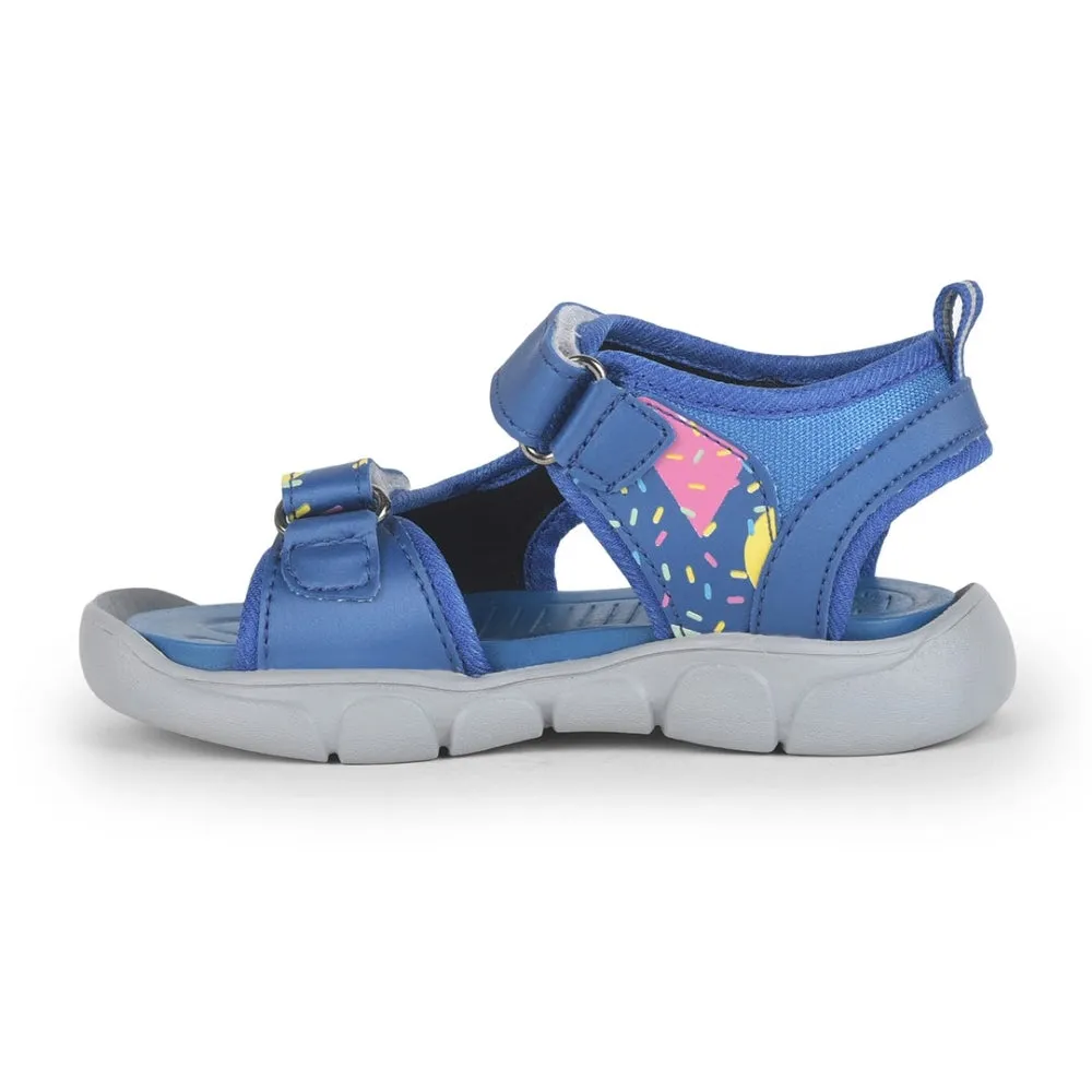 weekend runs Lucy & Luke Royal Blue Casual Sandal For Kids FLYNN-42 By Liberty