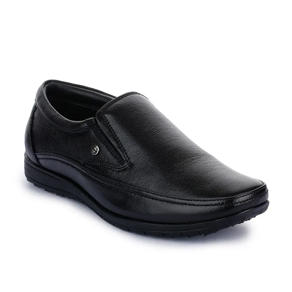 Healers Black Formal Non Lacing Shoes For Men HA1-11 By Liberty Variable Density Outsole responsive midsole shoes