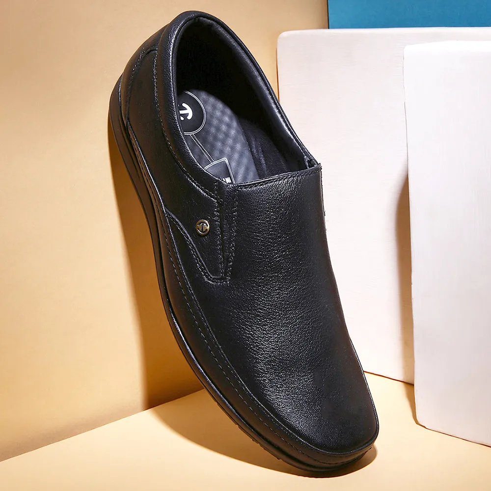 Odor Resistant Interior Healers Black Formal Non Lacing Shoes For Men HA1-11 By Liberty