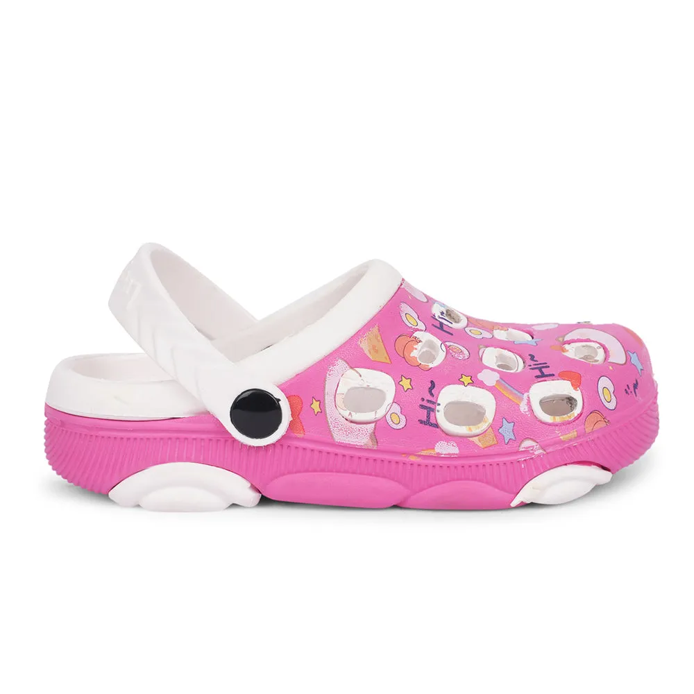 Lucy&Luke Pink Casual Sling Back Clogs For Kids LPMXT-820 By Liberty Airflow Channel System