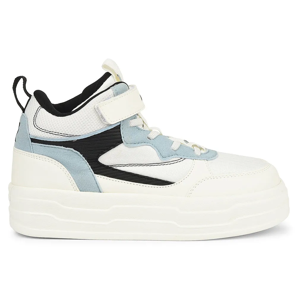 Leap7x Sky Blue Sporty Casual Lacing Sneakers For Women STYLO-10 By Liberty Asymmetric Lace Guides Energy Propulsion