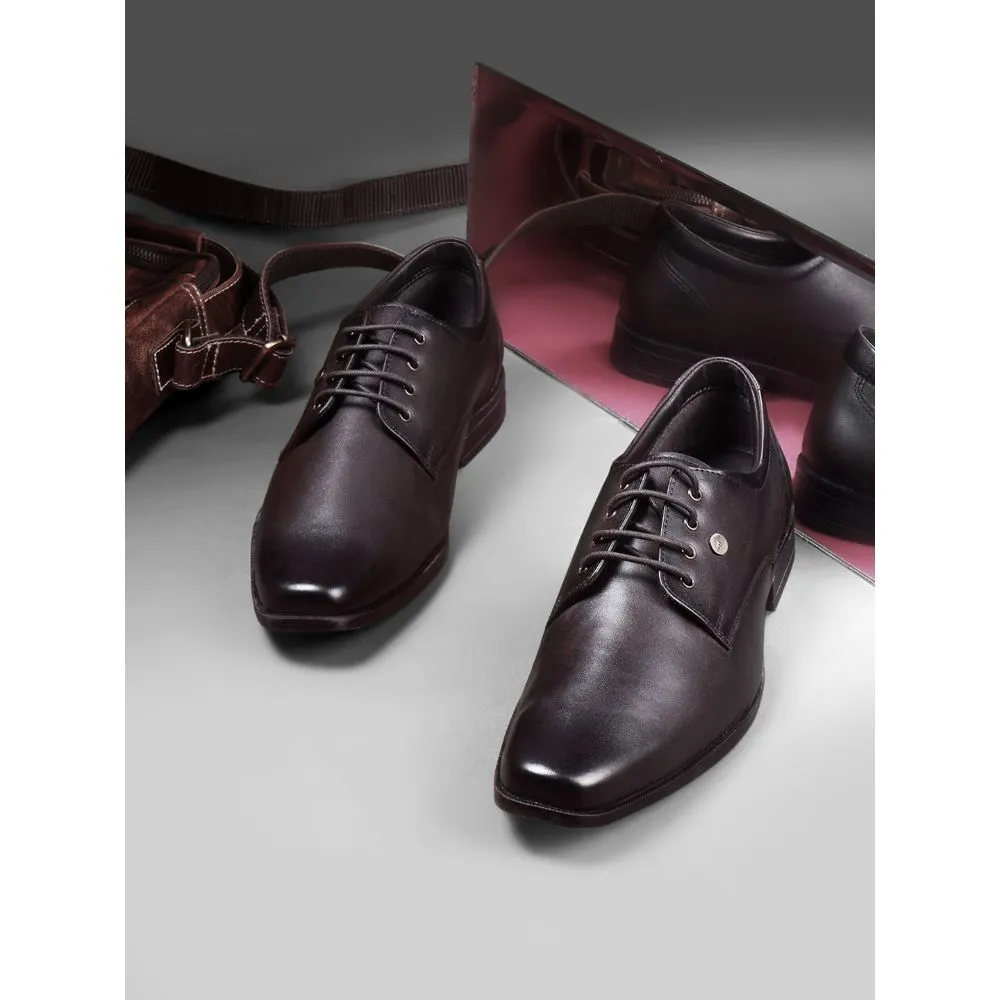 heel - stabilizing shoes Fortune By Liberty Men LB31-01E Brown Formal Lacing Shoes