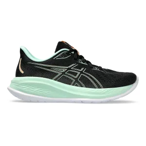 Asics Gel Cumulus 26 - Black - Mint Tint tile - floor shoes bow - decorated running option