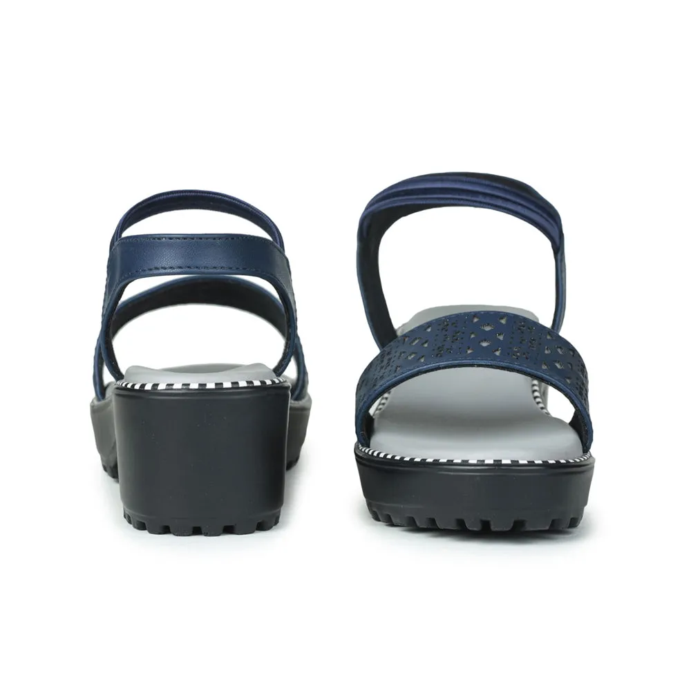 Senorita Casual (Blue) Sandals For Kids GF-63 By Liberty Good stability