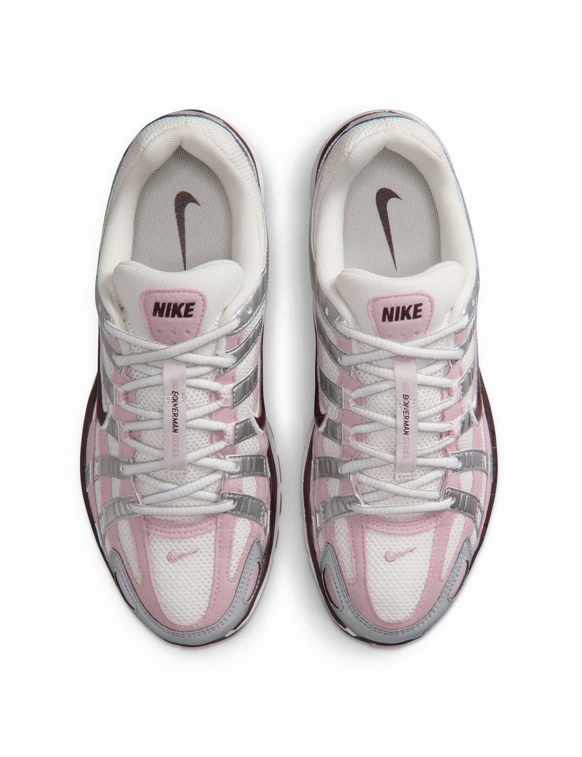 P-6000 Shoes - Summit White/Plum Chalk/Metallic Silver agility running shoe enhancement