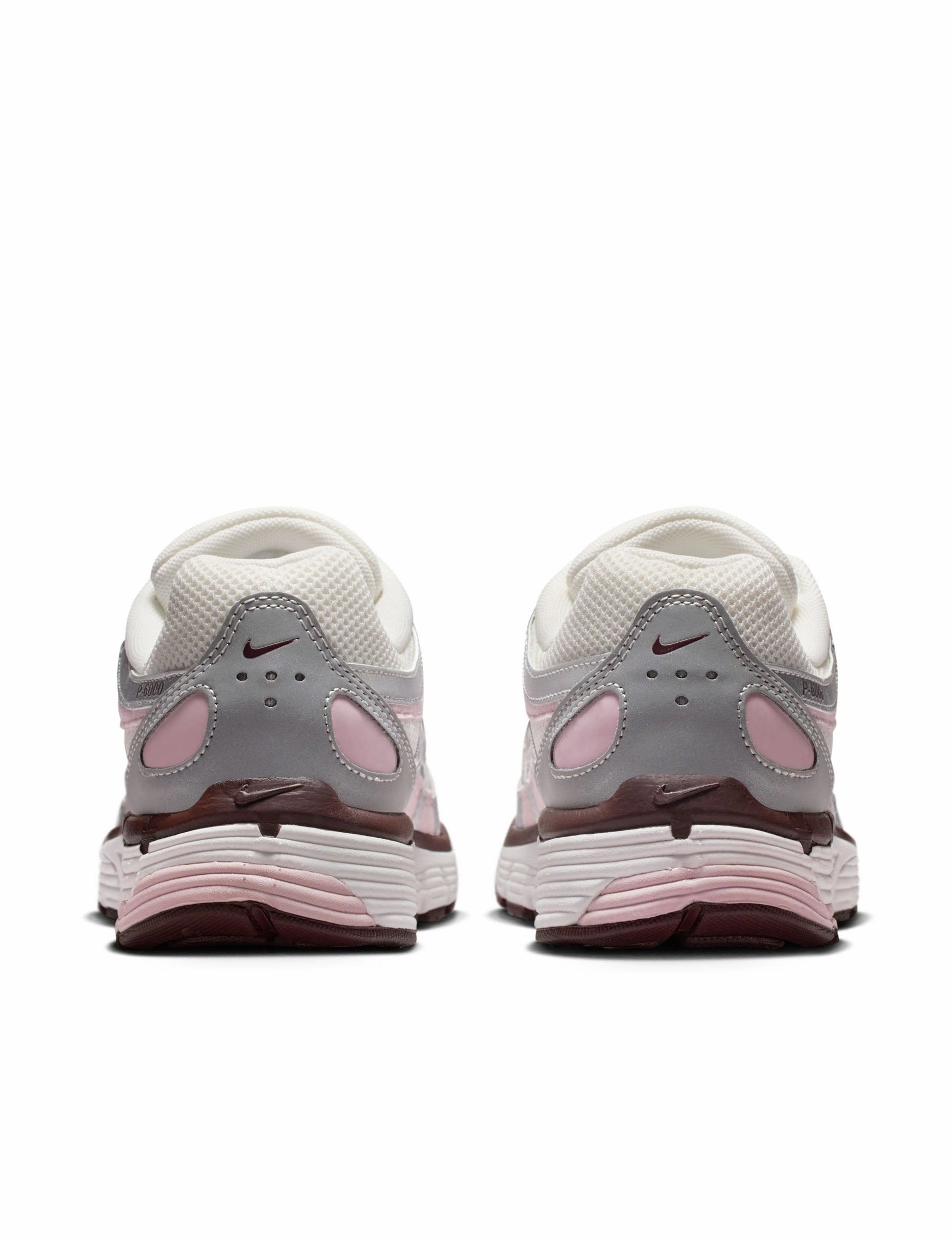 P-6000 Shoes - Summit White/Plum Chalk/Metallic Silver Adaptive Lacing System Narrow - toe - box