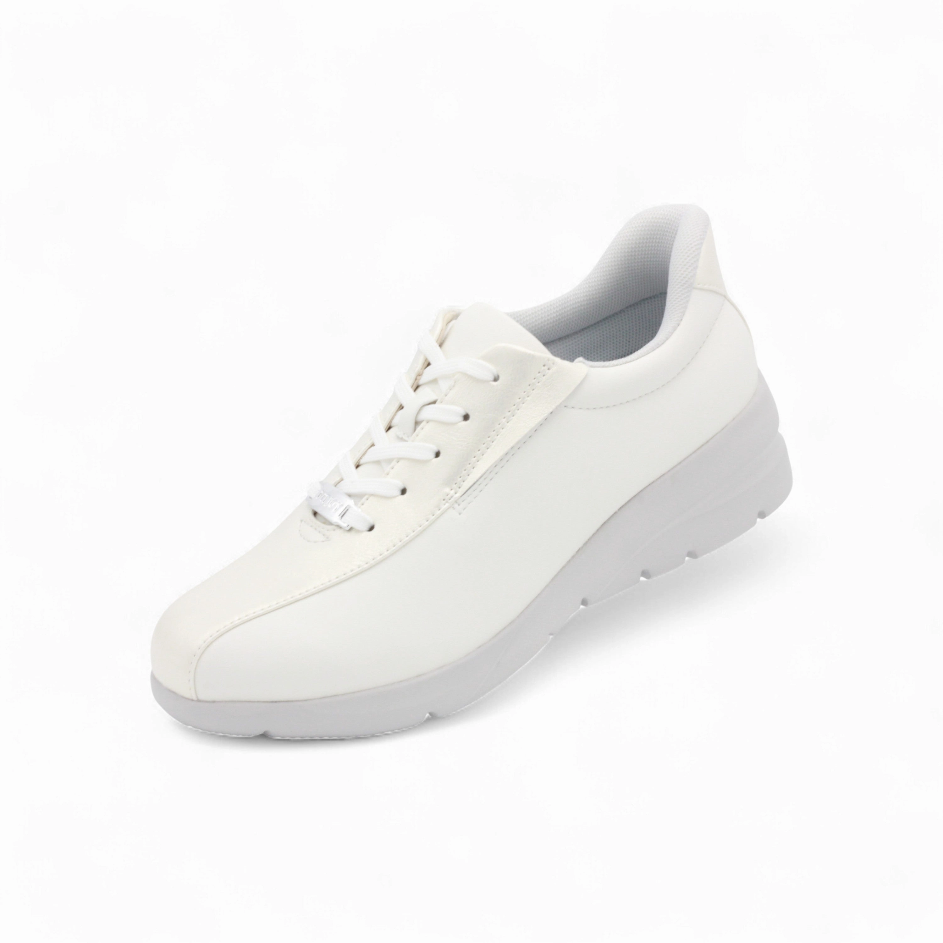 wedge - heel shoes Abrasion Resistant Lacing System FITJOY  Hands-free Wedge sneakers | Soft Cow Leather, Lightweight  #FJ139