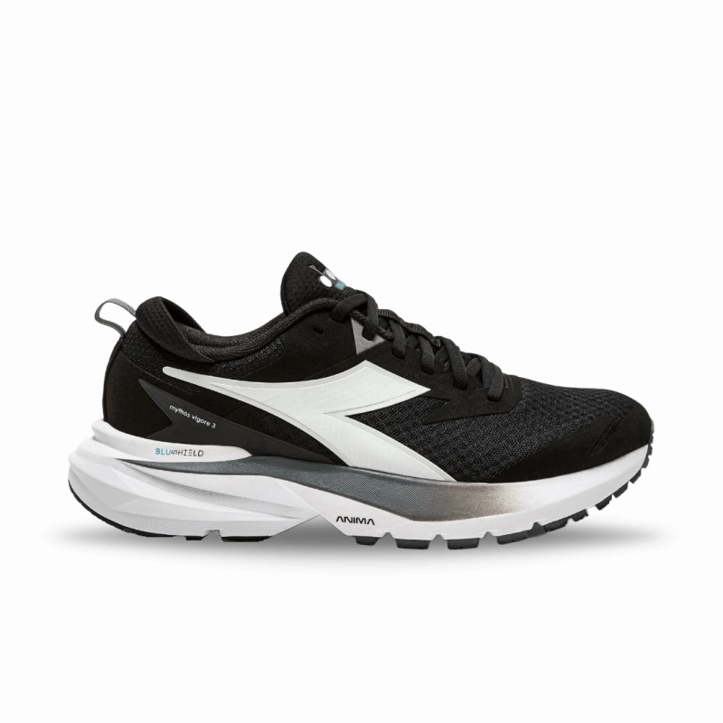 hook - and - loop closure Diadora Men's Mythos Blueshield Vigore 3 - Black/White