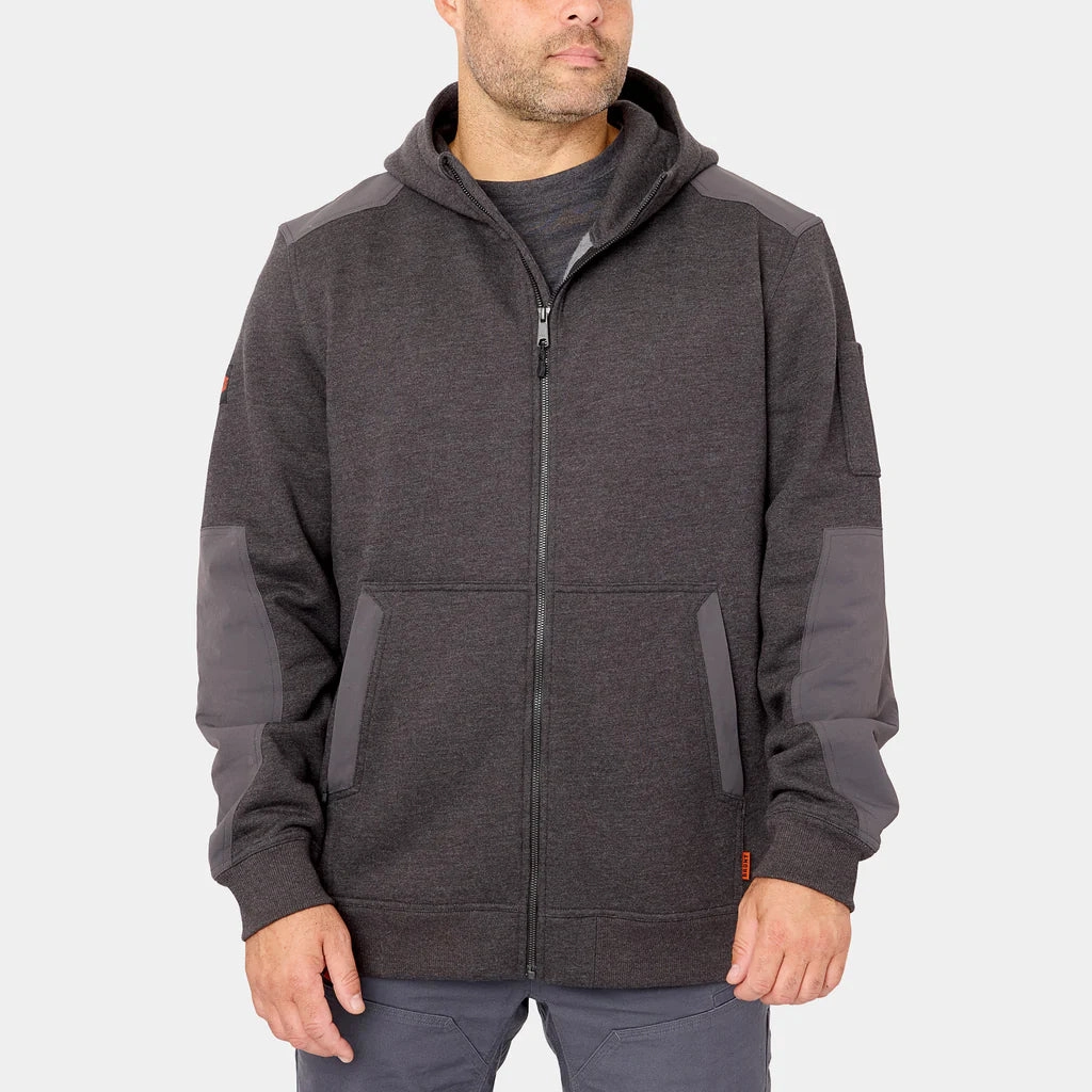 Brunt The Shevlin HD Full Zip Water Resistant Heavy Duty Work Hoodie Men's Sporty Dress Soft Sweater