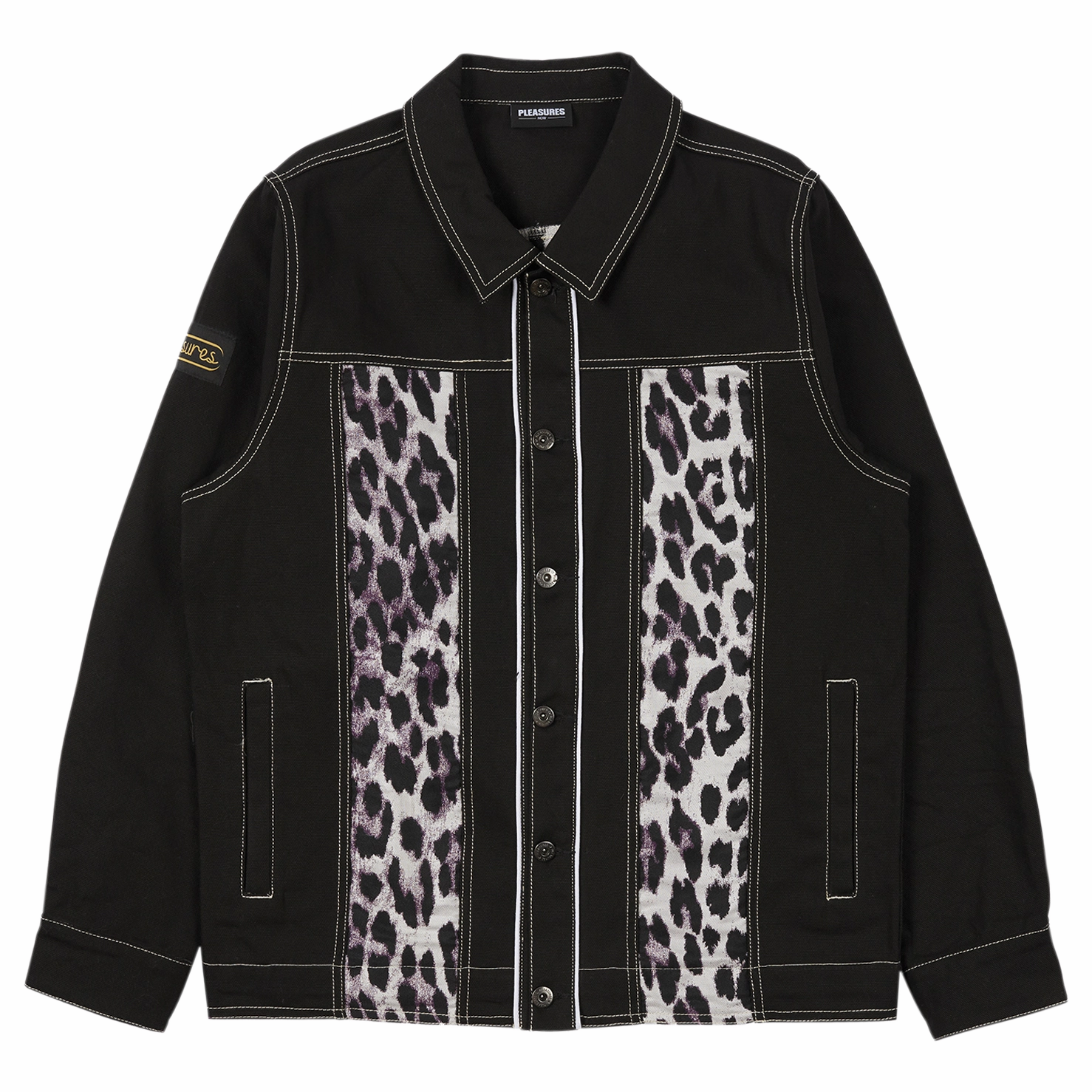 Pleasures Distortion Jacket 'Black' Flexible Hemline FlexibleCollarDesign